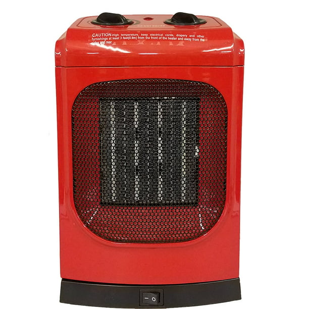Kul 1500 Watt Red Ceramic Fan Heater Model 369927 Walmart Com Walmart Com