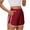 Wine, variant on Bloomae Women Running Shorts Stretch Tummy Control Athletic Shorts Summer High Waisted Tennis Sporty Workout Gym Shorts Black S