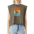 thumbnail image 5 of EcoLoom Dad Its Not A Dad Bod Its A Father Figure Graphic Cap Sleeve Muscle Crop Shirt Women Sleeveless Baby Tee, 5 of 5