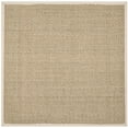thumbnail image 4 of Safavieh Natural Fiber Collection NF114J Basketweave Natural and Ivory Seagrass Square Area Rug (10' Square), 4 of 4