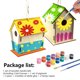 thumbnail image 3 of Kits de edificio de la casa de aves para niños Artesanía de madera con pinturas Pinceles Adornos de madera Adornos de madera Decoraciones para el hogar Artes de pintura tholdsy HA012709-00, 3 of 7