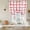 Red, variant on Red Buffalo Plaid Balloon Curtains 63 Inch Length for Living Room/Bedroom, Farmhouse Check Stripes Retro Geometric Rod Pocket Privacy Door Curtains Decorative Tie Up Shade for Window 52"x63"