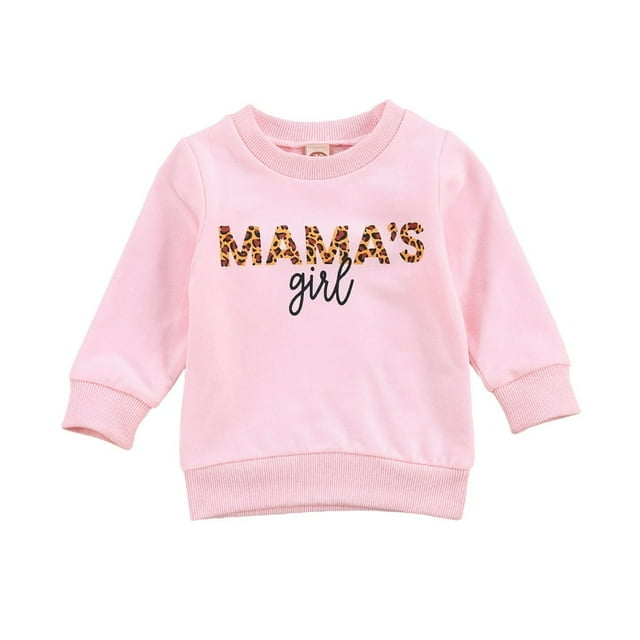 Chemises à Manches Longues pour Bébé Fille, Chandail-Over chandail en Molleton Maman Fille, Tenue Décontractée Automne