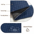 thumbnail image 6 of Blue Plaid 2'x6' Runner Rugs for Hallway Kitchen Bedside Non Slip Washable, Country Live Love Laugh Text Star Love Heart Entryway Rug Runners with Rubber Backing, Long Carpet Runner for Laundry Room, 6 of 8