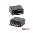 thumbnail image 5 of Chenyang CY 50Pcs Type B Micro USB Female 5 Pin Jack Port Socket Connector Solder Type Repair Parts Connector, 5 of 7