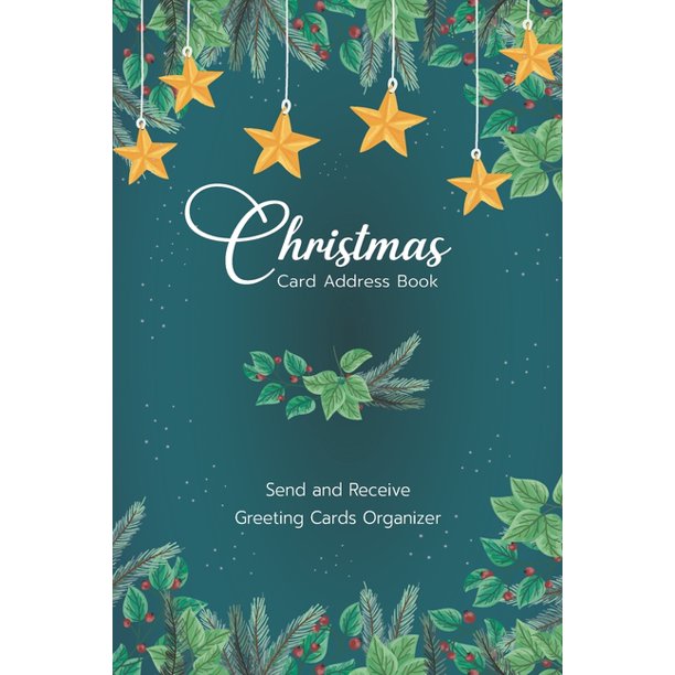 Christmas Card Address Book Christmas Leaves Frame Ten Year