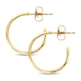 thumbnail image 1 of 14K Yellow Gold J Hoop Fashion Earrings for Women - Assorted Sizes Available, 1 of 4