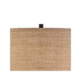 thumbnail image 3 of Possini Euro Design Garth Modern Floor Lamp Standing 63 1/2" Tall Oil Rubbed Bronze Burlap Fabric Drum Shade for Living Room Bedroom Office House Home, 3 of 7