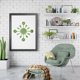 thumbnail image 5 of Cubiertos de Cocina Advancent Reloj de pared Extraíble Estilo moderno Verde, 5 of 6