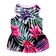 thumbnail image 2 of NIBOLOG Pet Skirt Floral Printing Thin Close-fitting Breathable Adorable Pleated Edging Soft Texture Summer Kitty Clothes Dog Outfits for Summer Sweet, 2 of 8