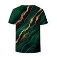 thumbnail image 5 of Blusa de camiseta informal con estampado de manga corta y cuello en V de verano para mujer a la moda Fridja  ghk5286, 5 of 5