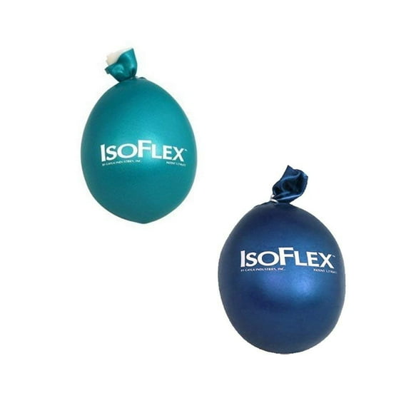 IsoFlex Teal Aqua and Blue Set of 2 Stress Ball Hand Massagers