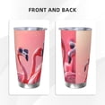 thumbnail image 3 of Fotbe Cool Flamingos Sunglasses Scene Pattern 20 oz Tumbler Stainless Steel Vacuum Insulated Coffee Ice Cup Double Wall Travel Flask Leak-proof Coffee Cup-Without Straw, 3 of 8
