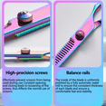 thumbnail image 6 of wingsbro Hair Styling Tools Kit, Professional Barber Scissors 6.7 Inches, Flat & Thinning Hair Cutting Scissors Set, 6 of 7