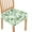 Green-Leaf, variant on HELLHERO Capybara Lemon Print Chair Seat Covers for Dining Room Stretch, Dustproof Cushion Slipcovers for Kitchen, Dining Chair Seat Protector, Green