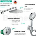 thumbnail image 4 of Conjunto de grifo de ducha empotrado termostático + ducha fija Raindance S 240, diseño redondo, 4 of 5
