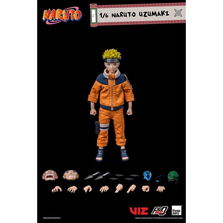Threezero Naruto Uzumaki Deluxe Action Figure, 1/6 Scale, 9.5 Inch