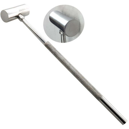 

8 Inch Stainless Steel Hammer With 1/2 Inch Flat Striking Surface On Each Side Plus Textured Handle