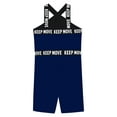 thumbnail image 4 of CHICTRY Big Girls Printed Halter Neck Straps One Piece Boyleg Swimsuits Athletic Rashguard Wetsuits Navy Blue 6, 4 of 5