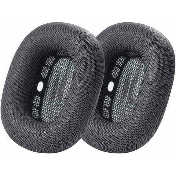 Replacement Ear Cushions for Airpods Max Magnetic Connection - Premium Protein Leather (Black)