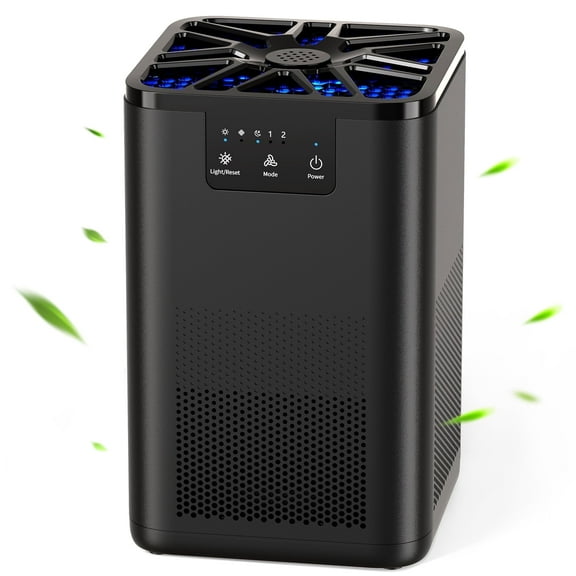 ALROCKET Air Purifier, HEPA Air Filter for Bedroom, Remove 99.9% Smoke Dust for 300 SQ.ft,Black