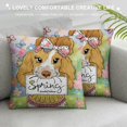thumbnail image 3 of Shiartex Spring Pillow Covers Floral Daisy Bloom with Grace This is Our Happy Place Striped Blue Farmhouse Decorative Throw Pillowcases for Home Sofa Couch Decoration ，Multi-Size, 3 of 5