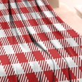 thumbnail image 3 of Red and White Plaid Pattern Blanket,Comfortable Soft Flannel Throw Blanket,All Season,Warm Lightweight Blankets for Sofa Bed Couch Living Room Chair,30"x40", 3 of 4