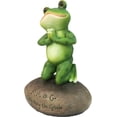thumbnail image 3 of Dwk Estatua de jardín al aire libre de rana rezando | Novedades religiosas Estatuas de ranas al aire libre | Meditación de jardín y decoración de ranas de jardín | Figuras inspiradoras - 6.5"", 3 of 5