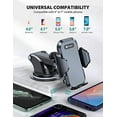 thumbnail image 5 of VICSEED Car Phone Mount, [Thick Case & Big Phones Friendly] Long Arm Suction Cup Phone Holder for Car Dashboard Windshield Air Vent Hands Free Clip Cell Phone Holder Compatible with All Mobile Phones, 5 of 6