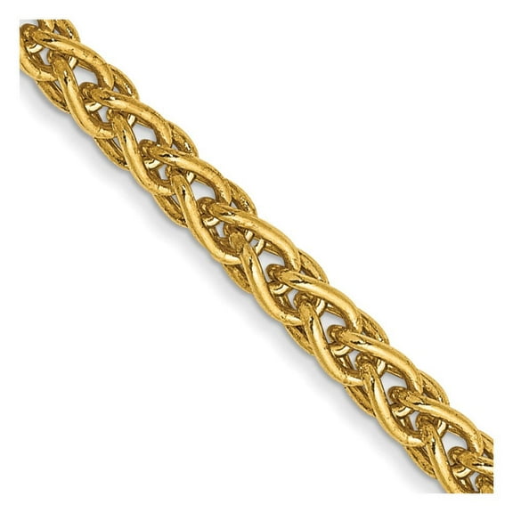 Primal Gold 14 Karat Yellow Gold 2.8mm Spiga Chain Necklace