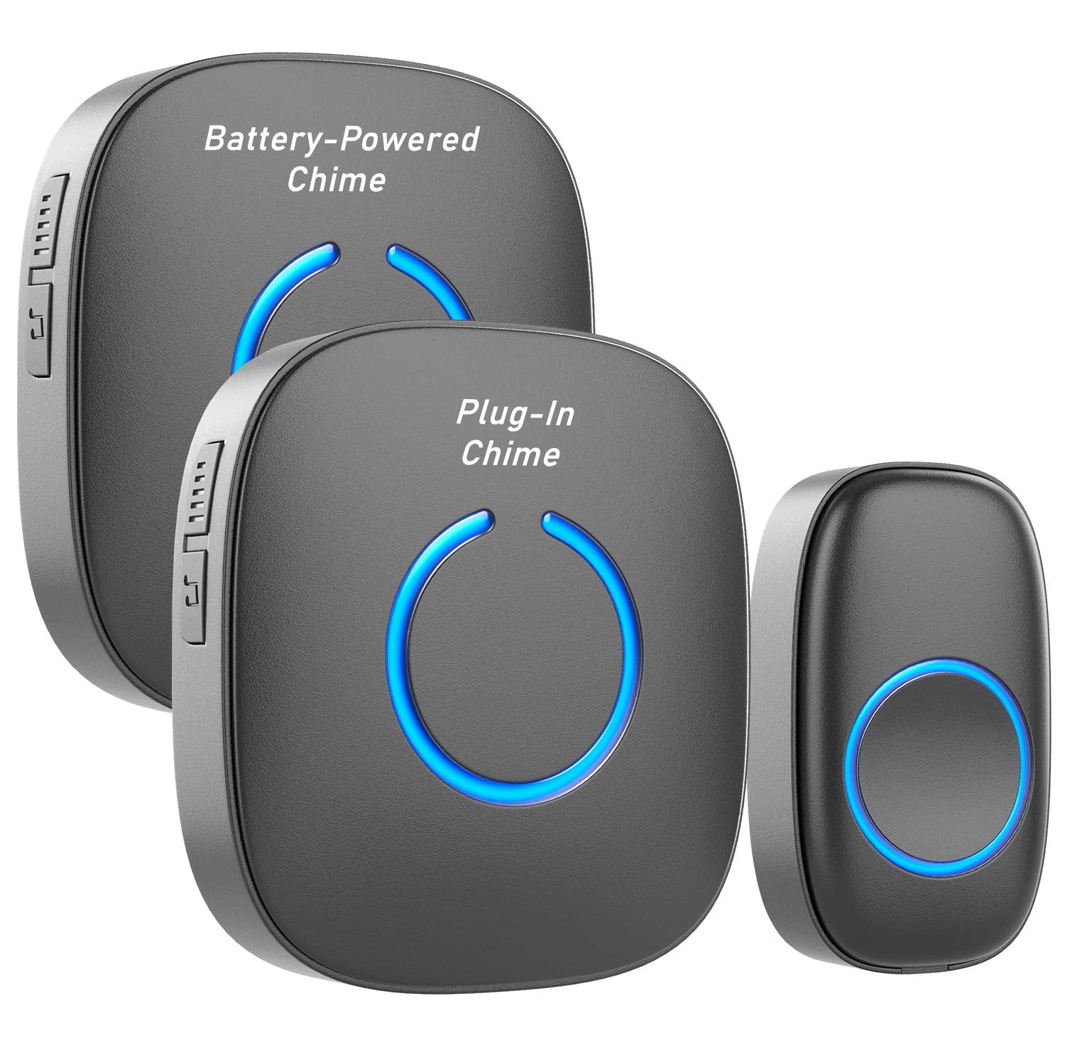 2016 STARPOINT Extra Add-On Remote Transmitter Button for The STARPOINT Expandable Wireless Multi-Unit Long Range Doorbell Chime Alert System Scratch Resistant Matte Black Model LT