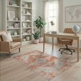thumbnail image 2 of ODIKA 4'x6' Washable Area Rug Pet Friendly, Non-Shedding Beige Neutral Boho Vintage Distressed Southwestern Detail Cream for Bedroom, Reading Nook, 2 of 7