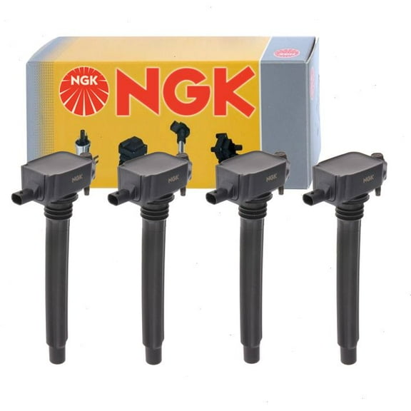 4 pc NGK Ignition Coils compatible with Ram ProMaster City 2.4L L4 2015-2019