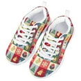 thumbnail image 3 of Pzuqiu Boys Girls Kids Sneakers Running Athletic Gym Shoes Christmas Lightweight Breathable Kids Shoes for Tennis Trekking Hiking,Size 11, 3 of 5