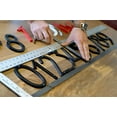 thumbnail image 5 of 6 Inch NACH Floating Mount House Address Shadow Number For Outside or Inside, Mailbox Number For Outside, Front Door, Garage Door, Black Aluminum, Number 9, Maximum Rust Protection, HH-SDW6-BLK-9, 5 of 5