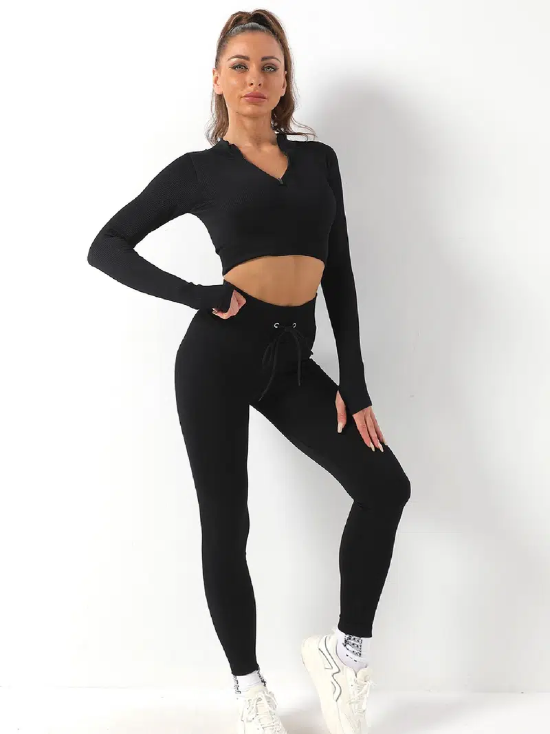 Drawstring Active Leggings
