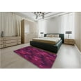 thumbnail image 5 of Ahgly Company Machine Washable Indoor Rectangle Transitional Medium Violet Red Pink Area Rugs, 2' x 4', 5 of 7