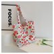 thumbnail image 3 of Bolso de hombro de mujer con diseño floral de moda, de algodón, versátil, para uso diario, de gran capacidad, para llevar hasta la axila, 3 of 5