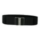 thumbnail image 2 of Cinturón de Cintura Elástico para Mujer con Ancho Generoso Material PU Hebilla de Aleación Metálica Diseño Stretch Adecuado para Bodas Citas Fiestas D Negro 75 cm, 2 of 7