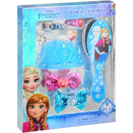Cosmetics Frozen Hair Accessories Set W/brush