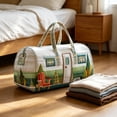 thumbnail image 5 of Printed Travel Duffel Bag, Large Capacity Overnight Bag With Shoulder Strap And Easy Carry Handles, Lightweight Weekend Tote Organizer, For Road Trips Travel Sports, 5 of 8