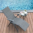 thumbnail image 1 of Costway Chaise Pliante Inclinable Chaise Rembourrée Cadre Aluminium Réglable, 1 of 10