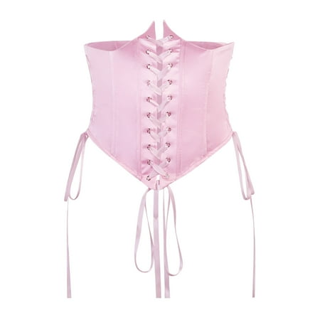 

koaiezne Corset Belt For Women Wide Self Tie Waistband Waist Belt Solid Color