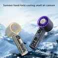 thumbnail image 3 of Air Cooling Fan Travel Fan Small Desk Fan 3000mAh Handheld Fan Travel Fan Quiet Fan with Adjustable Speed ABS Texture, 3 of 10