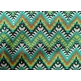 thumbnail image 5 of oneOone Cotton Cambric Turquoise Green Fabric Ikat Sewing Craft Projects Fabric Prints By Yard 56 Inch Wide, 5 of 5