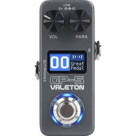 Valeton GP-5 Compact Multi-Effects Processor  SnapTone & IR Loader, 100  Effects, Bluetooth, USB Audio Interface
