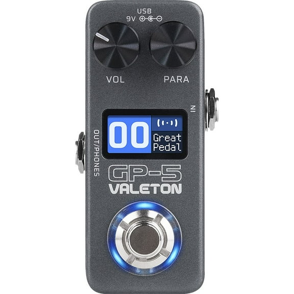 Valeton GP-5 Compact Multi-Effects Processor  SnapTone & IR Loader, 100  Effects, Bluetooth, USB Audio Interface