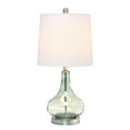 thumbnail image 4 of Mod Lighting and Decor Rippled Glass Table Lamp with Shade - 23.25" - White and Green, 4 of 4