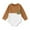 Style391·Brown Baby Girl Romper, variant on XAOWF Boys Girls Long Sleeve Romper Round Neck Color Block Lightweight Comfortable Sweatshirt Bodysuit Relaxed Fit Stylish Rompers 6-12 Months