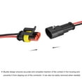 thumbnail image 3 of Uxcell Waterproof Connector Electrical Quick Connect 2 Pin Male Female 0.75mm2 with 100mm Long Wire 5 Sets, 3 of 5
